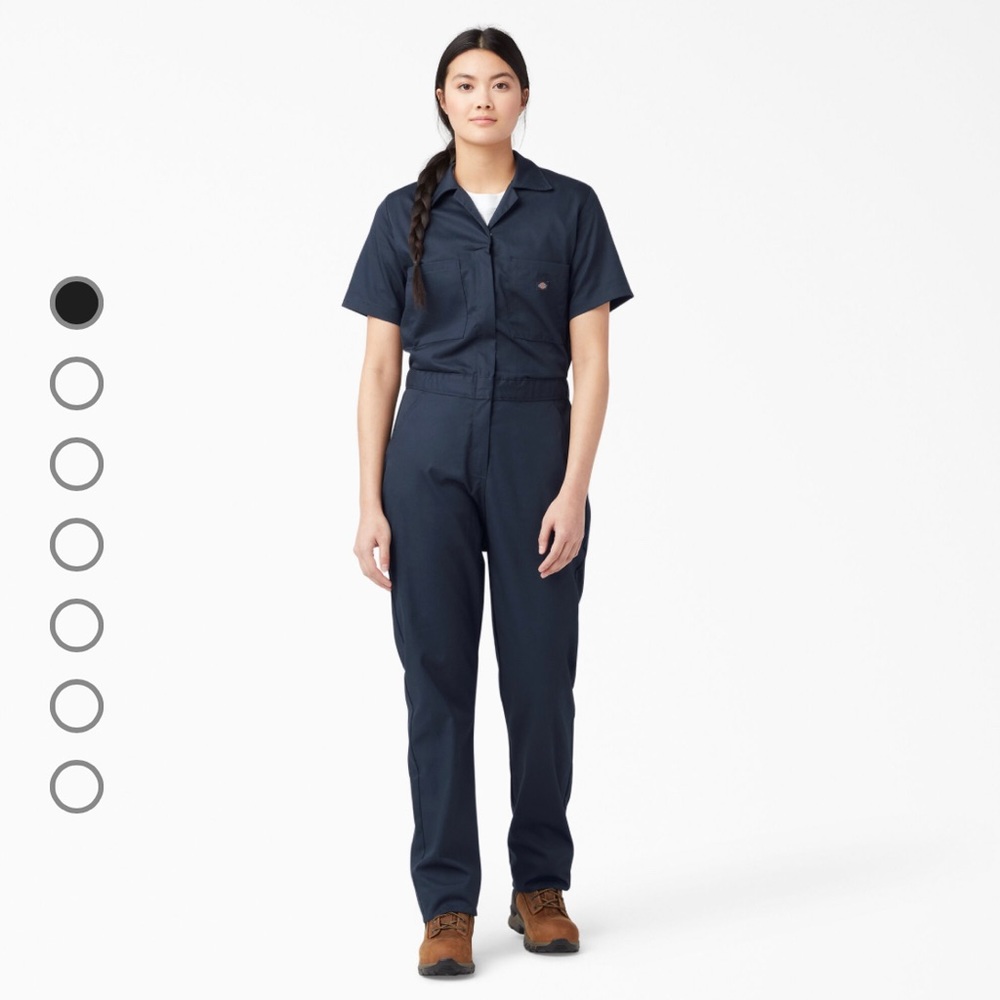 Women's Cooling Short Sleeve Coveralls, Dark Navy